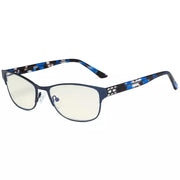 eyekeeper.com Stylish Blue Light Filter Reading Glasses LX17019 Eyeglasses White Smoke Blue / without magnification,Blue / +0.50,Blue / +0.75,Blue / +1.00,Blue / +1.25,Blue / +1.50,Blue / +2.00