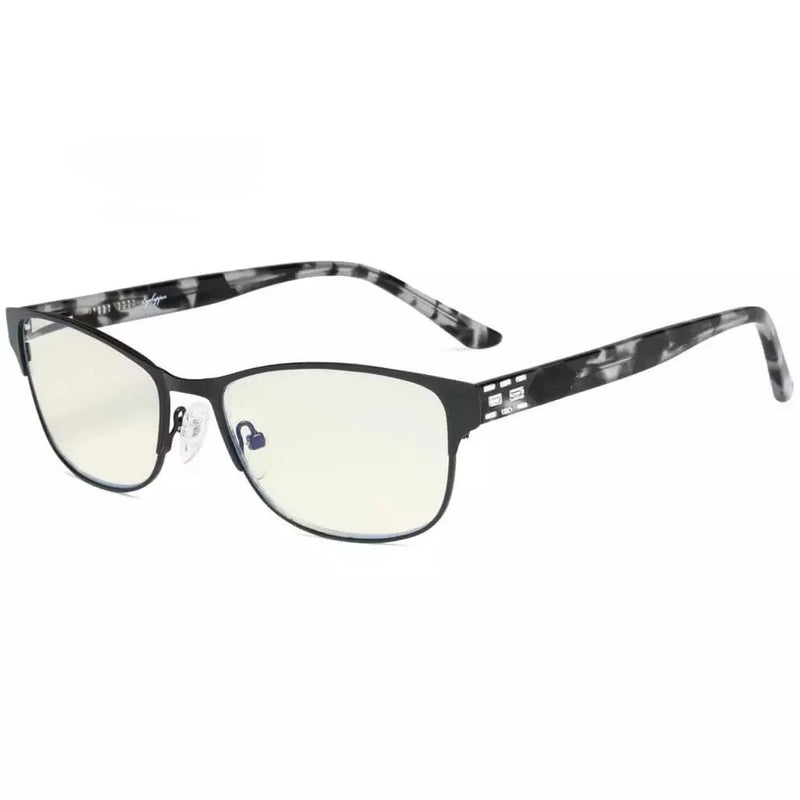 eyekeeper.com Stylish Blue Light Filter Reading Glasses LX17019 Eyeglasses White Smoke Black / without magnification,Black / +0.50,Black / +0.75,Black / +1.00,Black / +1.25,Black / +1.50,Black / +1.75,Black / +2.00,Blue / without magnification,Blue / +0.50,Blue / +0.75,Blue / +1.00,Blue / +1.25,Blue / +1.50,Blue / +2.00,Purple / without mag