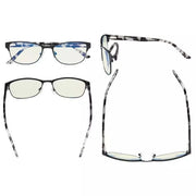 eyekeeper.com Stylish Blue Light Filter Reading Glasses LX17019 Eyeglasses White Smoke Black / without magnification,Black / +0.50,Black / +0.75,Black / +1.00,Black / +1.25,Black / +1.50,Black / +1.75,Black / +2.00,Blue / without magnification,Blue / +0.50,Blue / +0.75,Blue / +1.00,Blue / +1.25,Blue / +1.50,Blue / +2.00,Purple / without mag