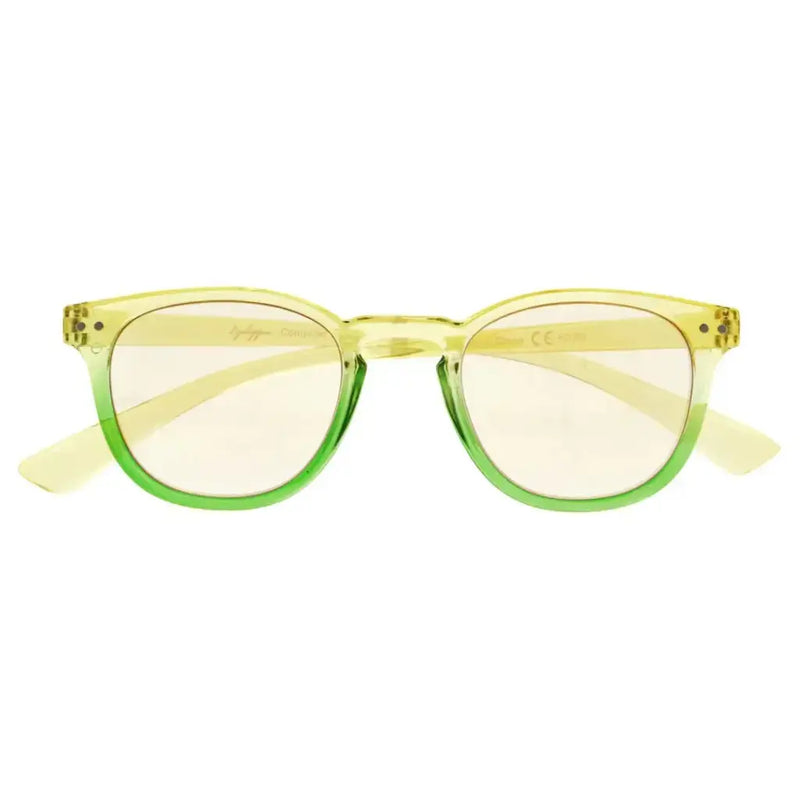 eyekeeper.com Oval Glasses Stylish Blue Light Filter Readers 1-CG144 Eyeglasses White Smoke Yellow Green / without magnification,Yellow Green / +0.50,Yellow Green / +0.75,Yellow Green / +1.00,Yellow Green / +1.25,Yellow Green / +1.50,Yellow Green / +1.75,Yellow Green / +2.00,Yellow Green / +2.25,Yellow Green / +2.50,Yellow Green / +2.75,Yellow G
