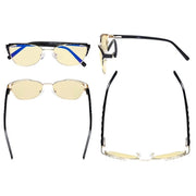 eyekeeper.com Stylish Cat-eye Blue Light Blocking Eyeglasses LX19016-BB60 Eyeglasses White Smoke Red / without magnification,Black / without magnification,Beige / without magnification