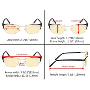 eyekeeper.com Stylish Cat-eye Blue Light Blocking Eyeglasses LX19016-BB60 Eyeglasses White Smoke Red / without magnification,Black / without magnification,Beige / without magnification