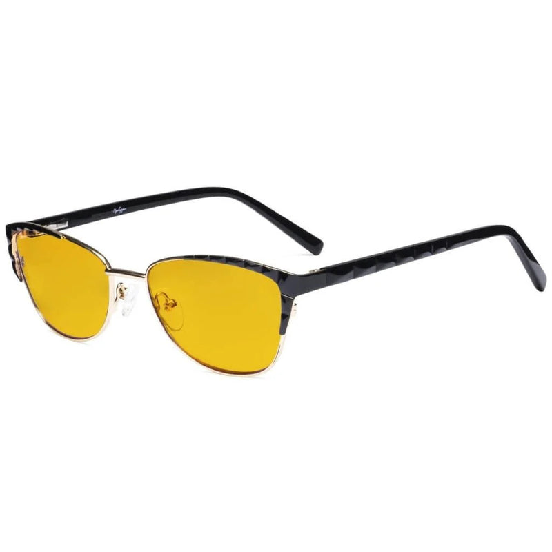 eyekeeper.com Stylish Cat-eye Blue Light Blocking Eyeglasses LX19016-BB90 Eyeglasses White Smoke Black / without magnification