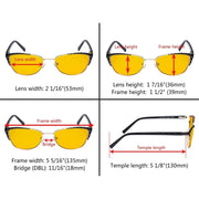 eyekeeper.com Stylish Cat-eye Blue Light Blocking Eyeglasses LX19016-BB90 Eyeglasses White Smoke Red / without magnification,Black / without magnification,Beige / without magnification