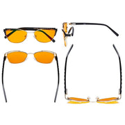 eyekeeper.com Stylish Cat-eye Blue Light Blocking Eyeglasses LX19016-BB98 Eyeglasses White Smoke Red / without magnification,Black / without magnification,Beige / without magnification