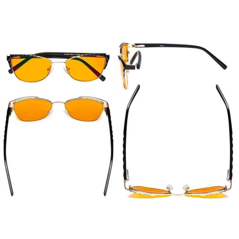 eyekeeper.com Stylish Cat-eye Blue Light Blocking Eyeglasses LX19016-BB98 Eyeglasses White Smoke Red / without magnification,Black / without magnification,Beige / without magnification