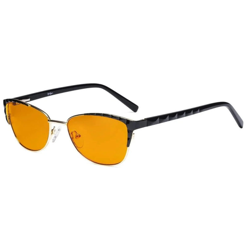 eyekeeper.com Stylish Cat-eye Blue Light Blocking Eyeglasses LX19016-BB98 Eyeglasses White Smoke Black / without magnification