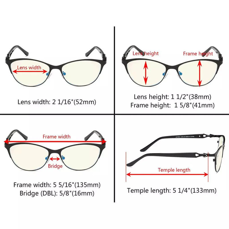 eyekeeper.com Stylish Cat-eye Blue Light Blocking Reading Glasses LX17021 Eyeglasses White Smoke Black / +0.50,Black / +0.75,Black / +1.50,Black / +1.75,Black / +2.00,Blue / without magnification,Blue / +0.50,Blue / +0.75,Blue / +1.00,Blue / +1.25,Blue / +1.50,Blue / +1.75,Purple / without magnification,Purple / +0.50,Purple / +0.75,Purple / +1.00,Pu