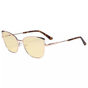 eyekeeper.com Stylish Chic Blue Light Blocking Eyeglasses LX19032-BB60 Eyeglasses White Smoke Gold / without magnification