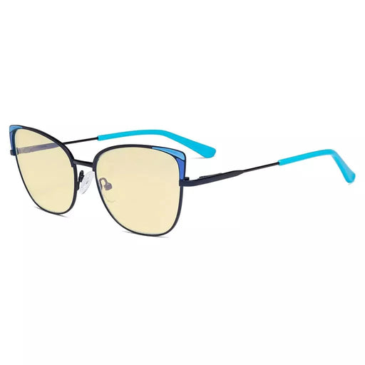 eyekeeper.com Stylish Chic Blue Light Blocking Eyeglasses LX19032-BB60 Eyeglasses White Smoke Blue / without magnification,Gold / without magnification,Pink / without magnification,Red / without magnification