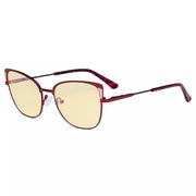 eyekeeper.com Stylish Chic Blue Light Blocking Eyeglasses LX19032-BB60 Eyeglasses White Smoke Red / without magnification
