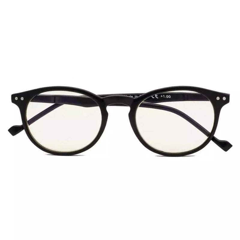 eyekeeper.com Stylish Chic Oval Blue Light Computer Reading Glasses 1-CG071 Eyeglasses White Smoke Black / without magnification,Black / +0.50,Black / +0.75,Black / +1.00,Black / +1.25,Black / +1.50,Black / +1.75,Black / +2.00,Black / +2.25,Black / +2.50,Black / +2.75,Black / +3.00,Black / +3.50,Black / +4.00
