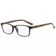 eyekeeper.com Stylish Reading Glasses with Wood-Look Arms RE19042 Eyeglasses White Smoke Black Brown / +0.50,Black Brown / +0.75,Black Brown / +1.00,Black Brown / +1.50,Black Brown / +1.75,Black Brown / +2.25,Black Brown / +2.50,Black Brown / +2.75,Black Brown / +3.00,Black Brown / +3.50,Black Brown / +4.00