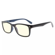 eyekeeper.com Stylish Rectangle Blue Light Filter Reading Glasses UVR075 Eyeglasses White Smoke Black Blue / without magnification,Black Blue / +0.50,Black Blue / +0.75,Black Blue / +1.00,Black Blue / +1.25,Black Blue / +1.50,Black Blue / +1.75,Black Blue / +2.00,Black Blue / +2.25,Black Blue / +2.50,Black Blue / +2.75,Black Blue / +3.00,Black Blue