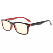 eyekeeper.com Stylish Rectangle Blue Light Filter Reading Glasses UVR075 Eyeglasses White Smoke Black Red / without magnification,Black Red / +0.50,Black Red / +0.75,Black Red / +1.00,Black Red / +1.25,Black Red / +1.50,Black Red / +1.75,Black Red / +2.00,Black Red / +2.25,Black Red / +2.50,Black Red / +2.75,Black Red / +3.00,Black Red / +3.50,Black