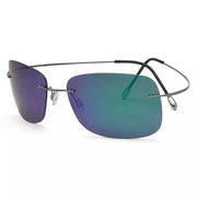 eyekeeper.com Stylish Rimless Titanium Frame Polarized Sunglasses S1503 Sunglasses White Smoke Blue / without magnification,Gunmetal Grey Lens / without magnification,Silver Grey Lens / without magnification