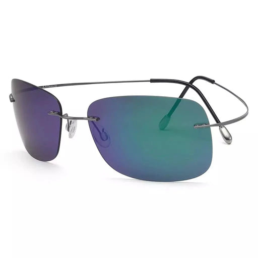 eyekeeper.com Stylish Rimless Titanium Frame Polarized Sunglasses S1503 Sunglasses White Smoke Blue / without magnification,Gunmetal Grey Lens / without magnification,Silver Grey Lens / without magnification
