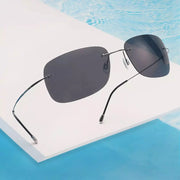 eyekeeper.com Stylish Rimless Titanium Frame Polarized Sunglasses S1503 Sunglasses Lavender Blue / without magnification,Gunmetal Grey Lens / without magnification,Silver Grey Lens / without magnification
