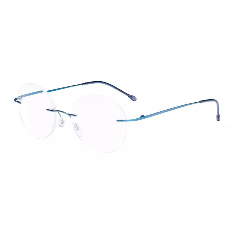 eyekeeper.com Stylish Round Frameless Reading Glasses Rimless Readers RWK9910 Eyeglasses White Smoke Black / without magnification,Black / +0.50,Black / +1.00,Black / +1.25,Black / +1.50,Black / +1.75,Black / +2.00,Black / +2.25,Black / +2.50,Black / +3.00,Black / +3.50,Gold / without magnification,Gold / +0.50,Gold / +1.00,Gold / +1.25,Gold / +1.50,Gold