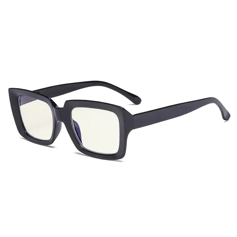 eyekeeper.com Stylish Thicker Frame Blue Light Filter Reading Glasses UVR9107 Eyeglasses White Smoke Black / without magnification,Black / +0.50,Black / +0.75,Black / +1.00,Black / +1.25,Black / +1.50,Black / +1.75,Black / +2.00,Black / +2.50,Black / +3.00