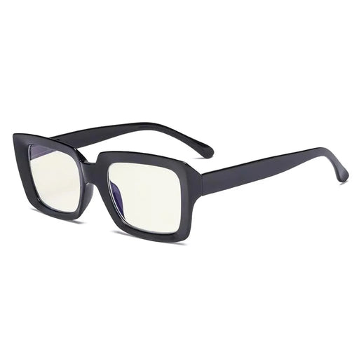 eyekeeper.com Stylish Thicker Frame Blue Light Filter Reading Glasses UVR9107 Eyeglasses White Smoke Black / without magnification,Black / +0.50,Black / +0.75,Black / +1.00,Black / +1.25,Black / +1.50,Black / +1.75,Black / +2.00,Black / +2.50,Black / +3.00