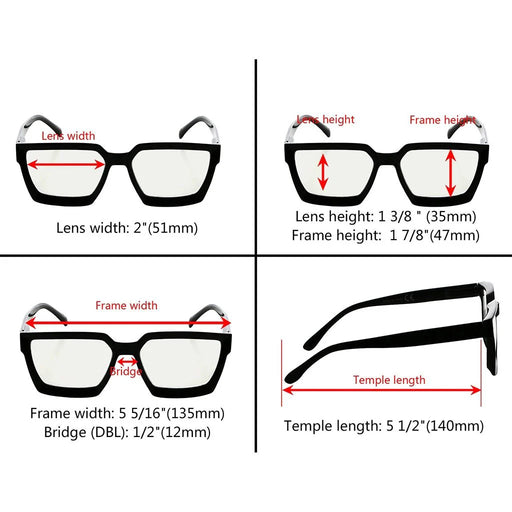 eyekeeper.com Stylish Thicker Frame Multifocus Reading Glassses M2003 Eyeglasses White Smoke Black / +1.00,Black / +1.50,Black / +1.75,Black / +2.00,Black / +2.50,Black / +3.00,Clear / +1.00,Clear / +1.50,Clear / +1.75,Clear / +2.00,Clear / +2.50,Clear / +3.00,Grey Tortoise / +1.00,Grey Tortoise / +1.50,Grey Tortoise / +1.75,Grey Tortoise / +2.00