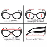 eyekeeper.com Stylish Thicker Frame Round Reading Glasses R2004 Eyeglasses White Smoke Black / without magnification,Black / +0.50,Black / +0.75,Black / +1.00,Black / +1.25,Black / +1.50,Black / +1.75,Black / +2.00,Black / +2.25,Black / +2.50,Black / +2.75,Black / +3.00,Black / +3.50,Black / +4.00,Red / without magnification,Red / +0.50,Red