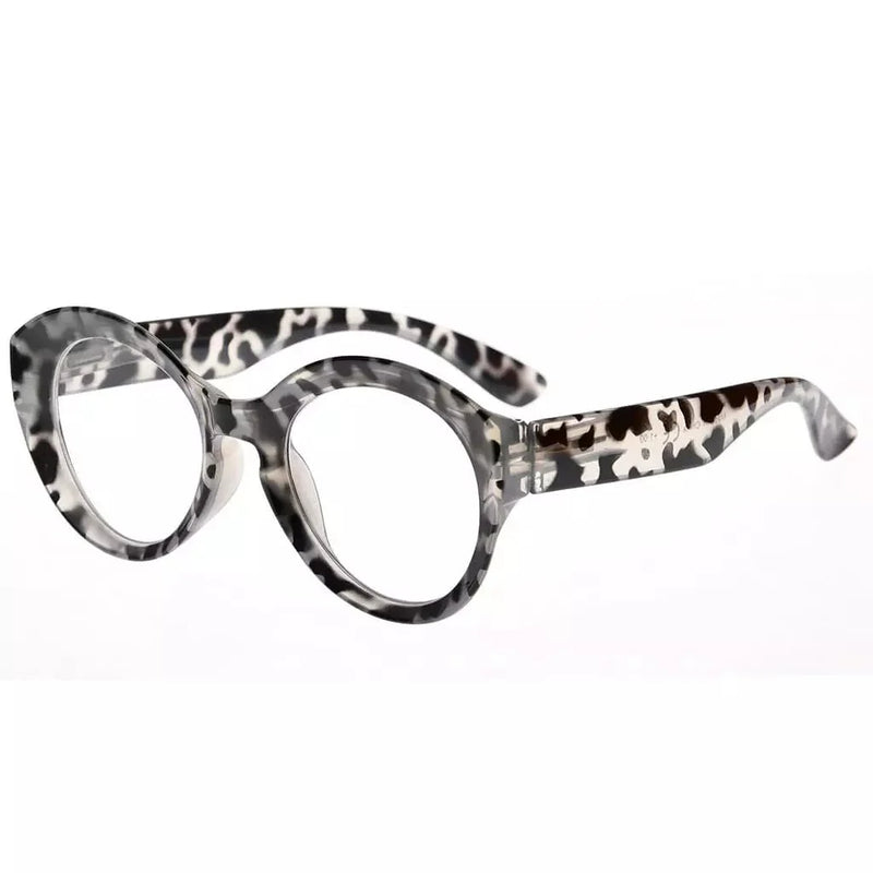 eyekeeper.com Stylish Thicker Frame Round Reading Glasses R2004 Eyeglasses White Smoke Grey Tortoise / without magnification,Grey Tortoise / +0.50,Grey Tortoise / +0.75,Grey Tortoise / +1.00,Grey Tortoise / +1.25,Grey Tortoise / +1.50,Grey Tortoise / +1.75,Grey Tortoise / +2.00,Grey Tortoise / +2.25,Grey Tortoise / +2.50,Grey Tortoise / +2.