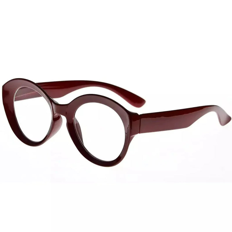 eyekeeper.com Stylish Thicker Frame Round Reading Glasses R2004 Eyeglasses White Smoke Red / without magnification,Red / +0.50,Red / +0.75,Red / +1.00,Red / +1.25,Red / +1.50,Red / +1.75,Red / +2.00,Red / +2.25,Red / +2.50,Red / +2.75,Red / +3.00,Red / +3.50,Red / +4.00
