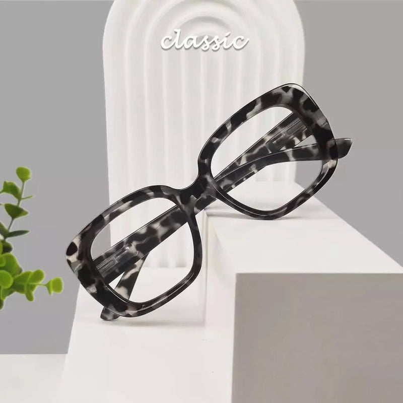 eyekeeper.com Stylish Thicker Reading Glasses Square Readers R2035 Eyeglasses Dark Gray Black White Tortoise / without magnification,Black White Tortoise / +0.50,Black White Tortoise / +0.75,Black White Tortoise / +1.00,Black White Tortoise / +1.25,Black White Tortoise / +1.50,Black White Tortoise / +1.75,Black White Tortoise / +2.00,Black W