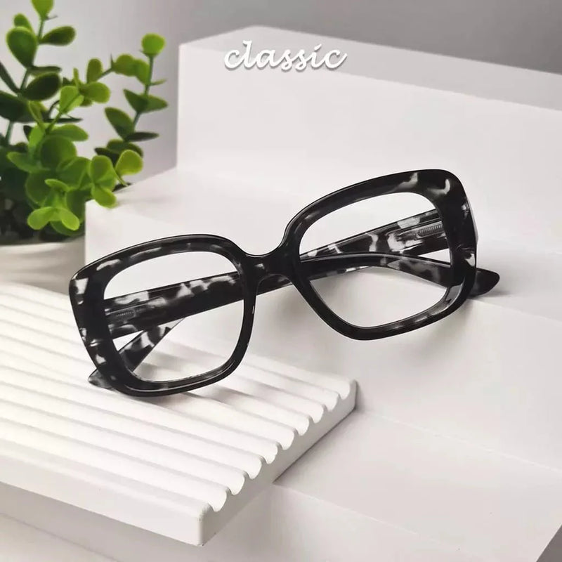 eyekeeper.com Stylish Thicker Reading Glasses Square Readers R2035 Eyeglasses Light Gray Black White Tortoise / without magnification,Black White Tortoise / +0.50,Black White Tortoise / +0.75,Black White Tortoise / +1.00,Black White Tortoise / +1.25,Black White Tortoise / +1.50,Black White Tortoise / +1.75,Black White Tortoise / +2.00,Black W