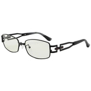 eyekeeper.com Stylish Titanium Eyeglasses Blue Light Filter 003A Eyeglasses White Smoke Black / without magnification