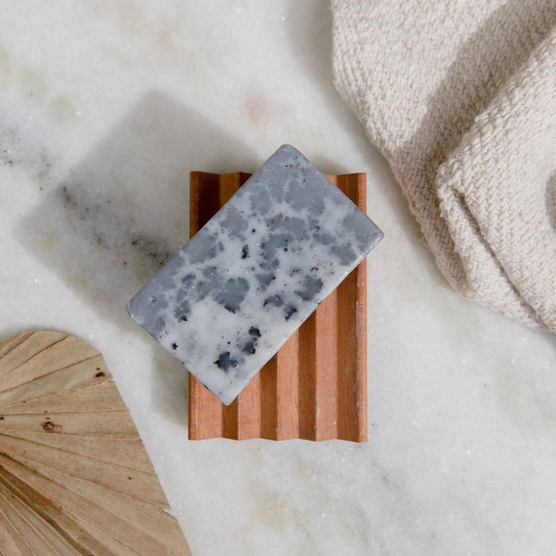 ZeroWasteStore.com Soap Bar - 4oz, Face and Body, 8 Scent Options, All Natural Bar Soap, Vegan, Plastic Free Bar Soap Gray Black Salt