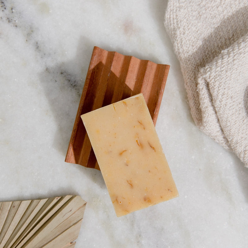 ZeroWasteStore.com Soap Bar - 4oz, Face and Body, 8 Scent Options, All Natural Bar Soap, Vegan, Plastic Free Bar Soap Gray Calendula