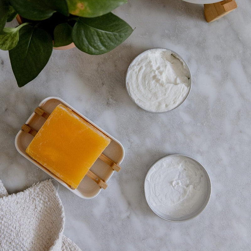 ZeroWasteStore.com Zero Waste Body Butter - Shampoo Bar Scents, 4oz, Deeply Nourishing, Moisturizing Lotion & Moisturizer Dark Gray Sunshine
