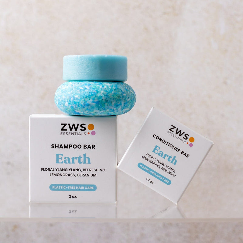 ZeroWasteStore.com Shampoo & Conditioner Bar Duo Shampoo & Conditioner Sets Light Gray Bloom with Castor Oil,Sunshine,Driftwood,Oasis,Maui Melon,Sunkissed,Blossom,Cobalt,Peppermint Breeze,Simply Unscented,Earth,Seasonal Harvest