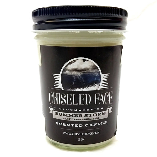 Chiseled Face Summer Storm Scented Candle Candle White Smoke