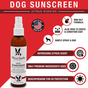 Warren London Dog Sunscreen With Aloe Vera Moisturizer Spa Product White Smoke