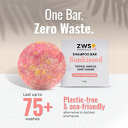 ZeroWasteStore.com Shampoo Bar Shampoo White Smoke Bloom with Castor Oil,Sunshine,Driftwood,Oasis,Maui Melon,Sunkissed,Blossom,Cobalt,Peppermint Breeze,Simply Unscented,Earth,Seasonal Harvest