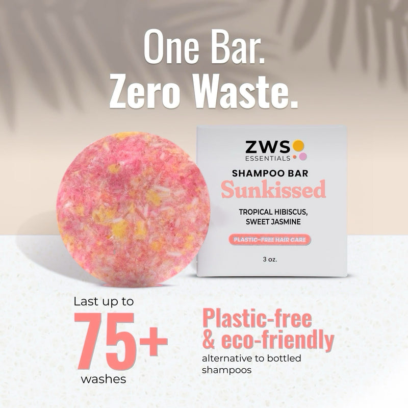 ZeroWasteStore.com Shampoo Bar Shampoo White Smoke Bloom with Castor Oil,Sunshine,Driftwood,Oasis,Maui Melon,Sunkissed,Blossom,Cobalt,Peppermint Breeze,Simply Unscented,Earth,Seasonal Harvest