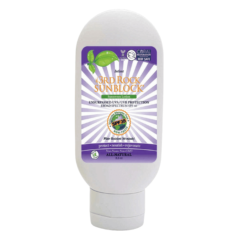 3rd Rock Essentials 3rd Rock Sunblock® For Infants - All Natural Infant Sunscreen - Zinc Oxide SPF 35 All Natural SunBlock Light Gray 1 pack