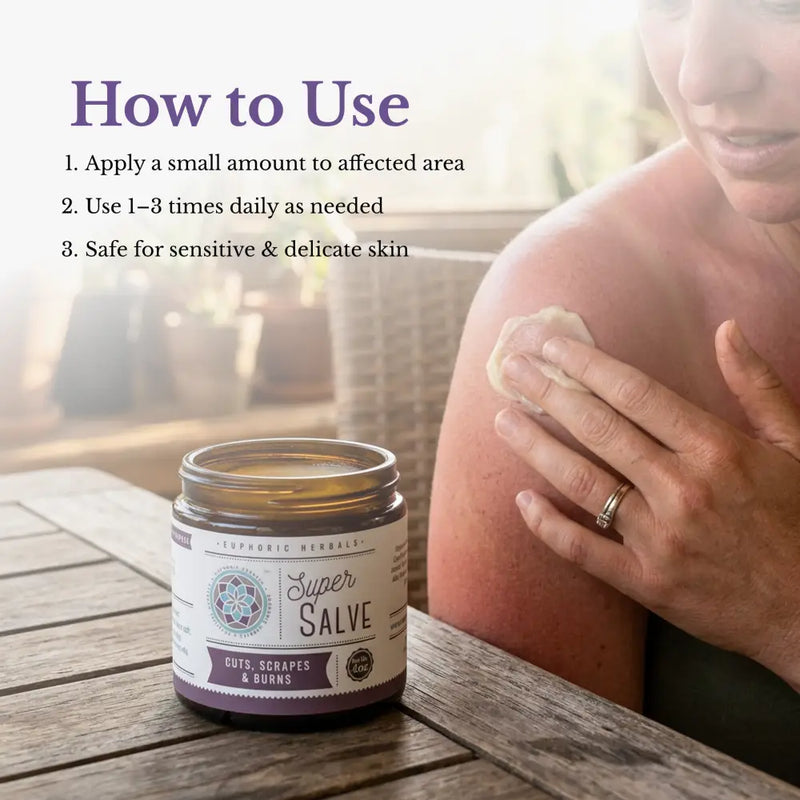 Euphoric Herbals Super Salve Salve White Smoke 1oz,4oz,8oz
