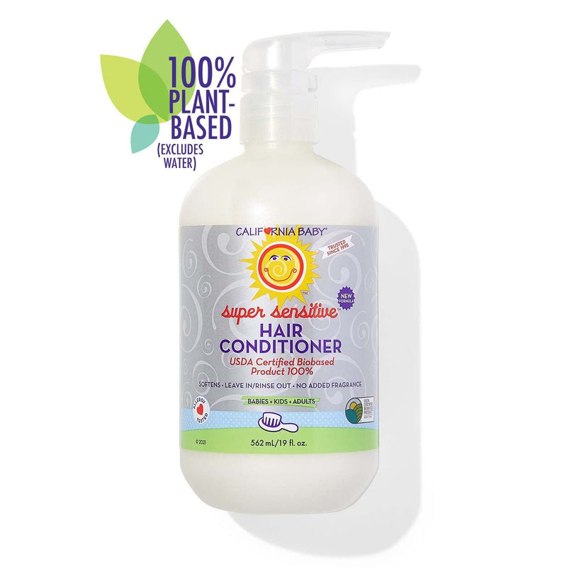 California Baby (No Fragrance) Super Sensitive™ Hair Conditioner Hair Conditioner White Smoke 19oz/562ml