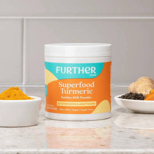 Further Food Superfood Turmeric Superfood Blends Gray 2.12 oz. (30 SERVINGS),6.35 oz. (90 SERVINGS)