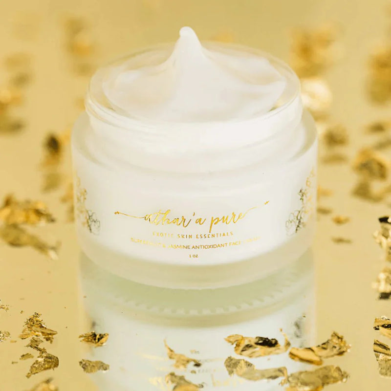 Athar'a Pure Superfruit & Jasmine Antioxidant Face Moisturizer (Organic, Vegan, 100% Natural) Face Tan