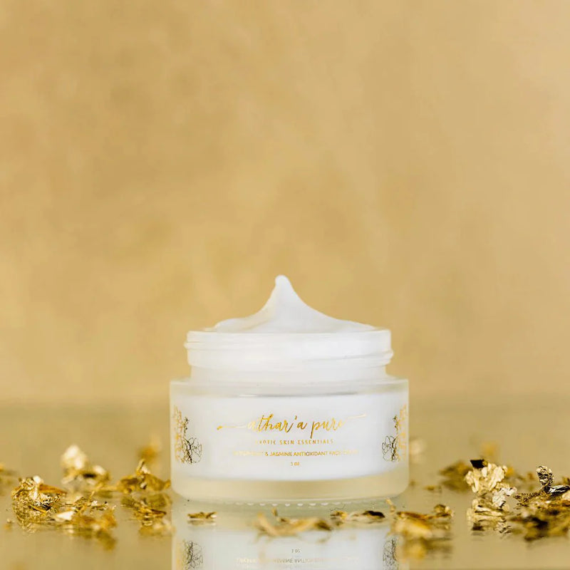 Athar'a Pure Superfruit & Jasmine Antioxidant Face Moisturizer (Organic, Vegan, 100% Natural) Face Dark Khaki