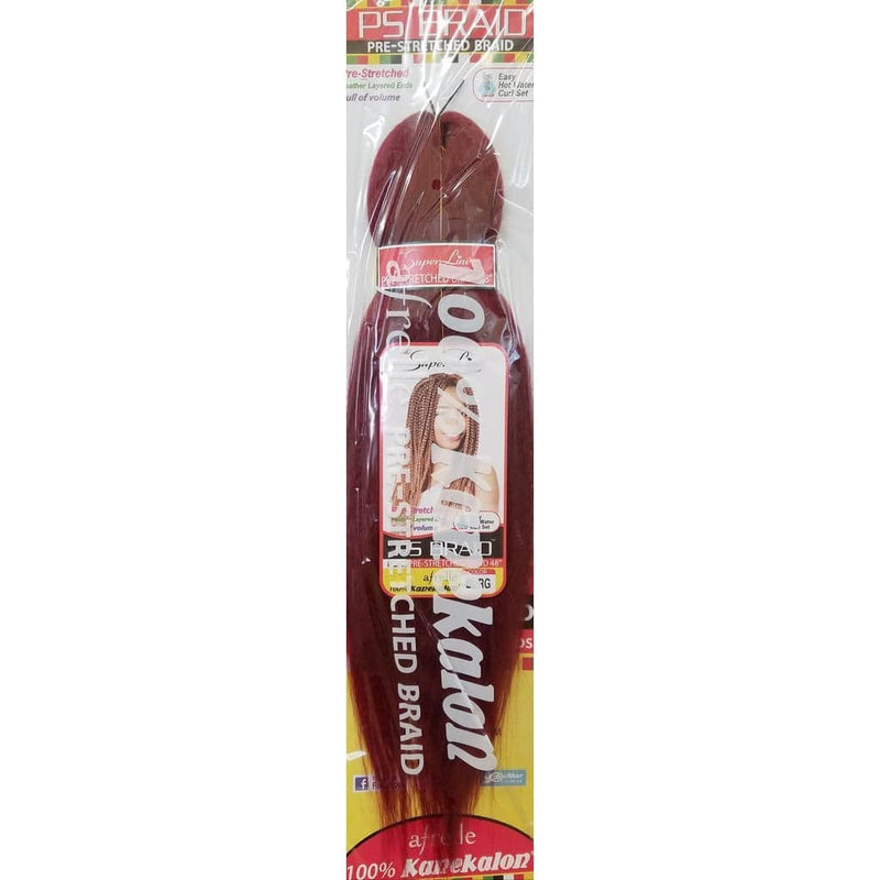 VIP Extensions Superline Synthetic Afrelle 100% Kanekalon Pre-Stretched Jumbo Braid 48" Kanekalon Hair Weaving/Braiding Light Gray 1,4