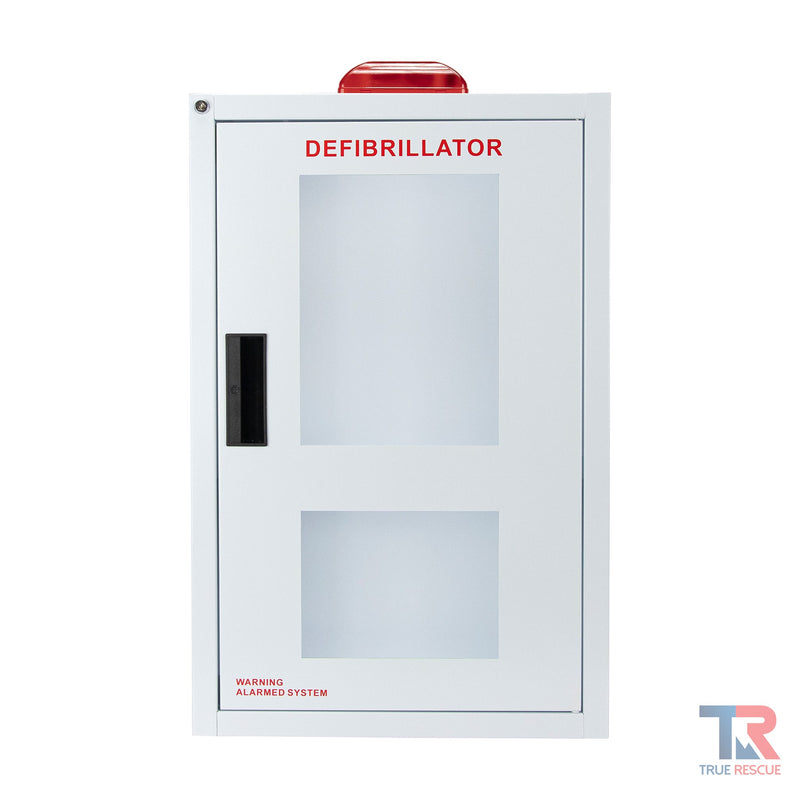True Rescue Surface Mounted Combination Cabinet Cabinet White Smoke Alarmed & Strobed