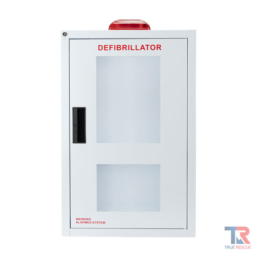 True Rescue Surface Mounted Combination Cabinet Cabinet White Smoke Alarmed & Strobed