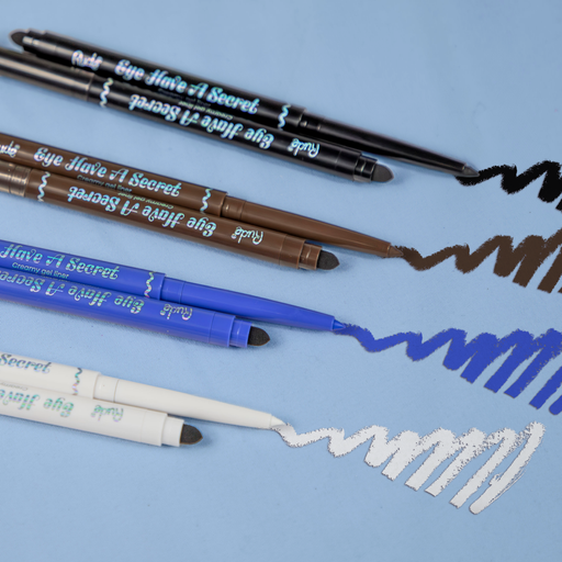 Rude Cosmetics Eye Have A Secret Creamy Gel Liner Eyeliner Light Steel Blue Don't Tell,Hush,Confidential,Silence